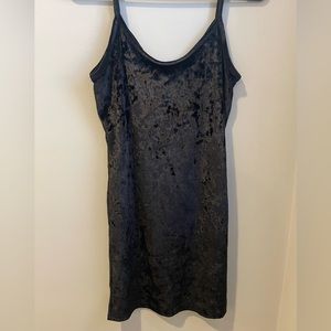 black velvet mini dress